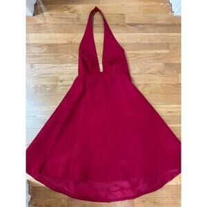 Halston Heritage - Red A-Line Fit-and-Flair Dress - Size 0/XS